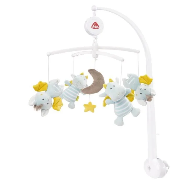 Fehn music mobile Little Castle40 cm blanc/bleu clair-0