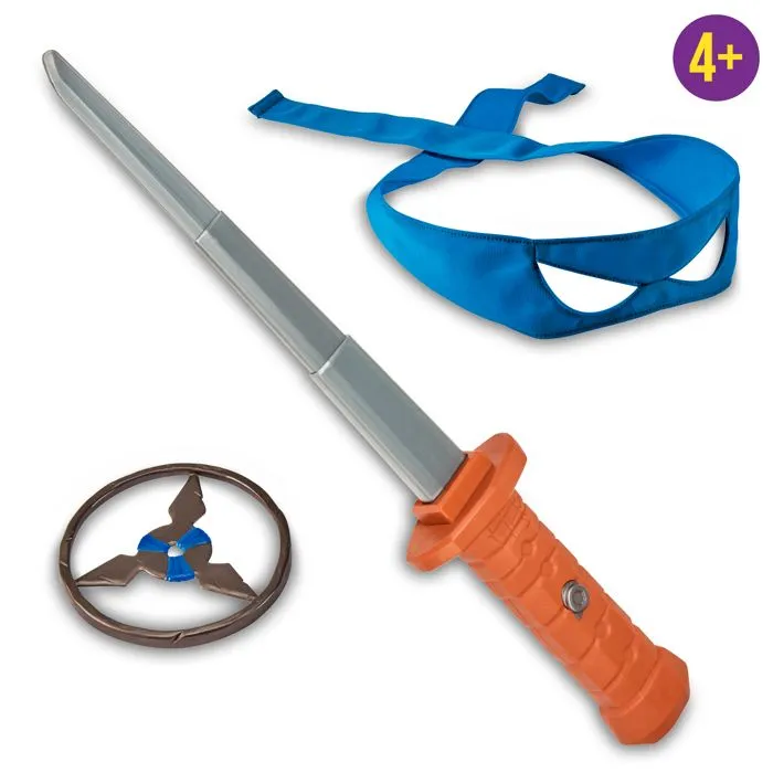 Tortues Ninja, Arme de combat, avec accessoires inclus, Modèle Leonardo, Pour les enfants dès 4 ans, TU8061-1