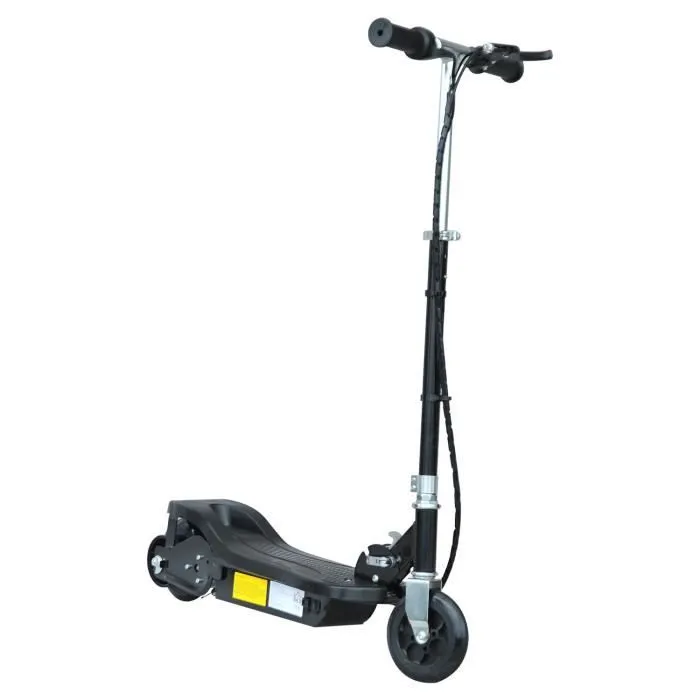 Trottinette électrique 120 W pliable pour enfants à partir de 7 ans 12 Km/h max. coloris noir neuf 44BK-0