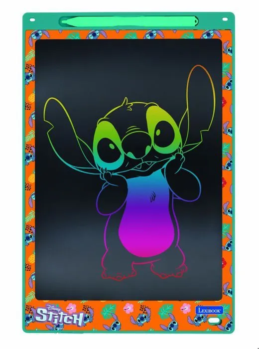 Tablette à Dessins - Stitch - 28cm - Écran sensible à la pression - Pochoirs inclus - Économie de papier-2