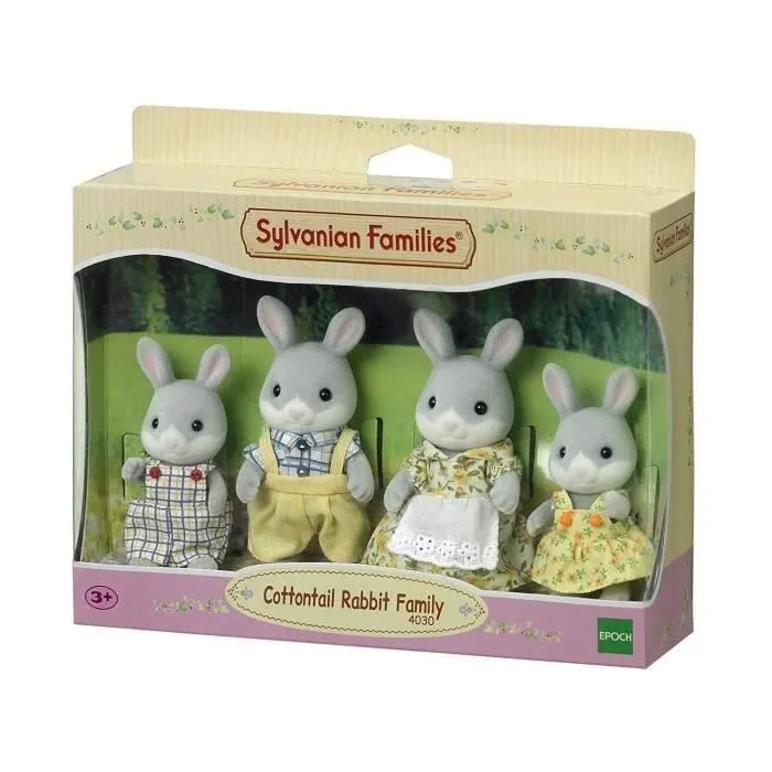 SYLVANIAN FAMILIES - 4030 - Famille Lapin Gris - Les Familles-2