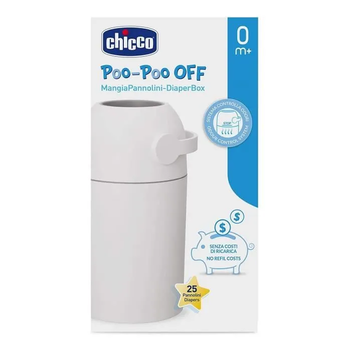 CHICCO Poubelle à couches économique sans recharges-2