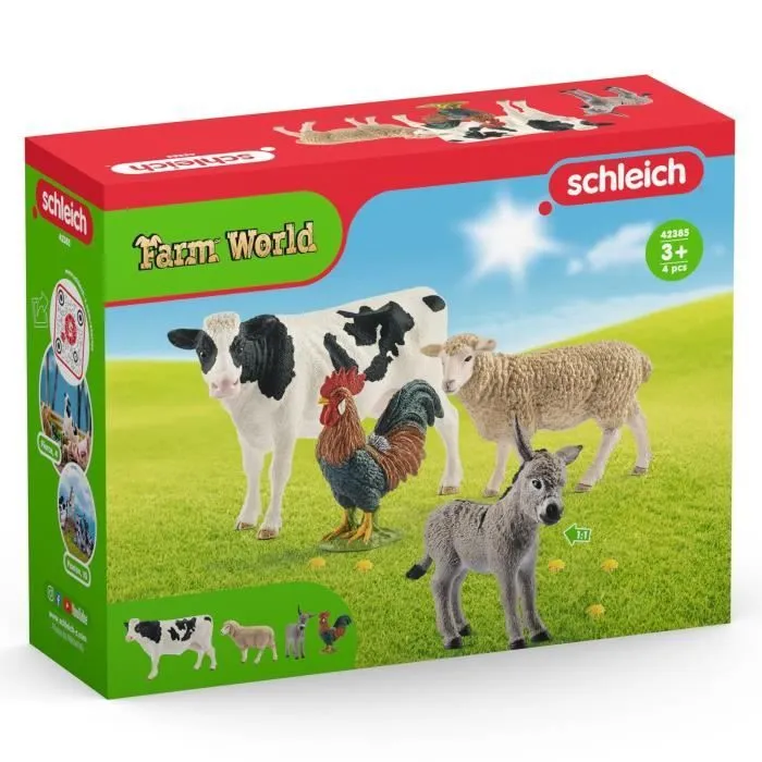 Kit de base Farm World, Coffret schleich avec des figurines de la ferme, pour enfants dès 3 ans, 10 x 15 x 20 cm - schleich 42385-6