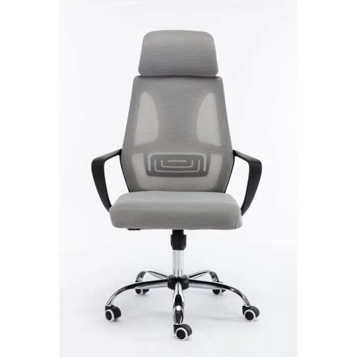 ELIASS - Fauteuil de bureau ergonomique - Hauteur ajustable - Avec accoudoirs - Chaise de bureau télétravail-1