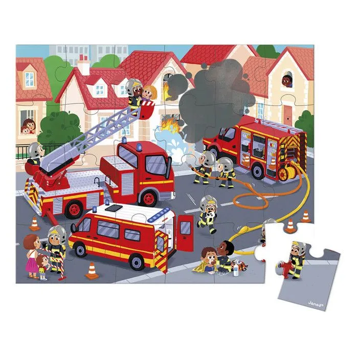 Puzzle Pompiers 24 Pièces-2