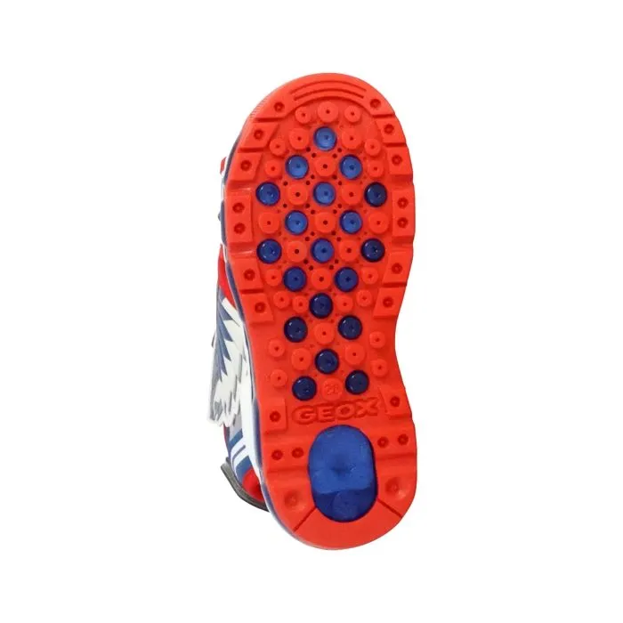 Sandales Cuir  Geox Android - Bleu/Rouge-5