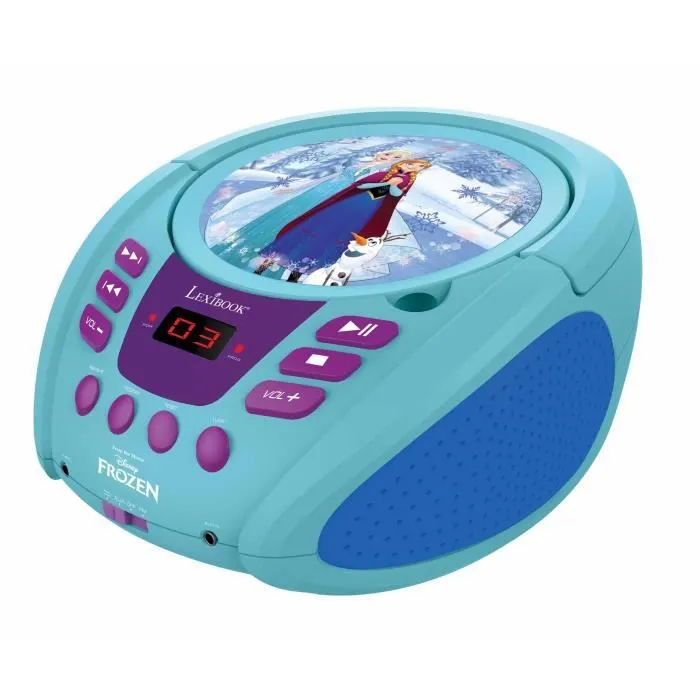Lecteur CD portable avec prise micro Reine des Neiges-2