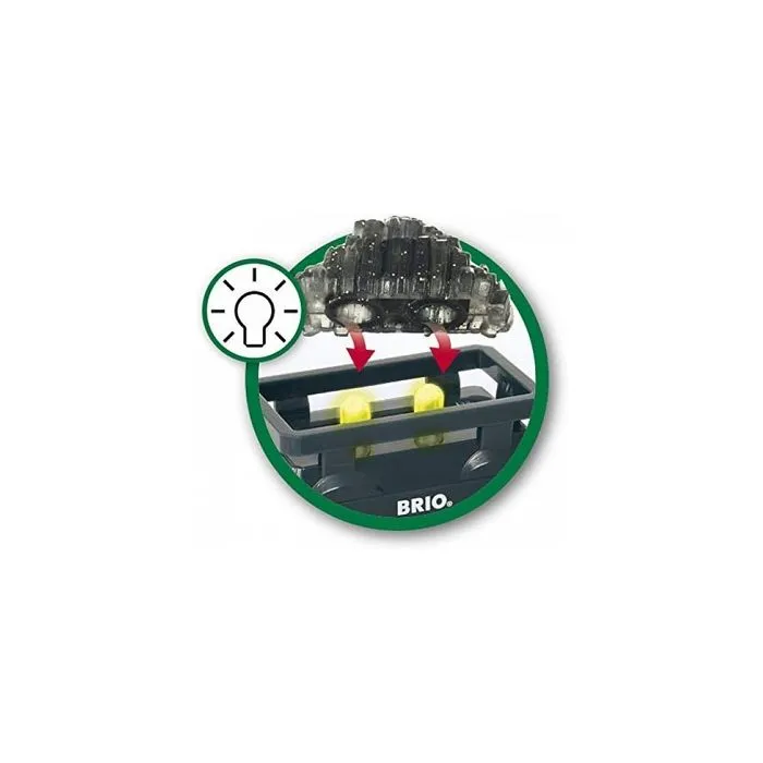 BRIO - 33896 - WAGON LUMINEUX CHARGE D'OR - Jouet train pour enfant-1