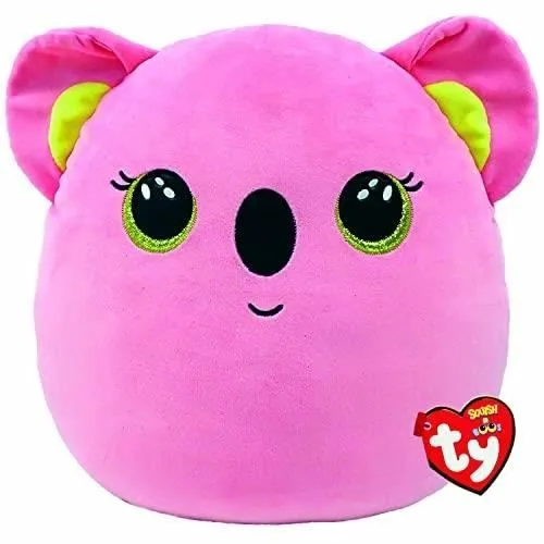 Coussin - TY - Poppy le Koala - 20 cm - Microfibre Luxe - Rose-0