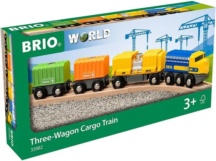 Train de Marchandises BRIO - Ravensburger - 7 pièces - Mixte dès 3 ans - 33982-1
