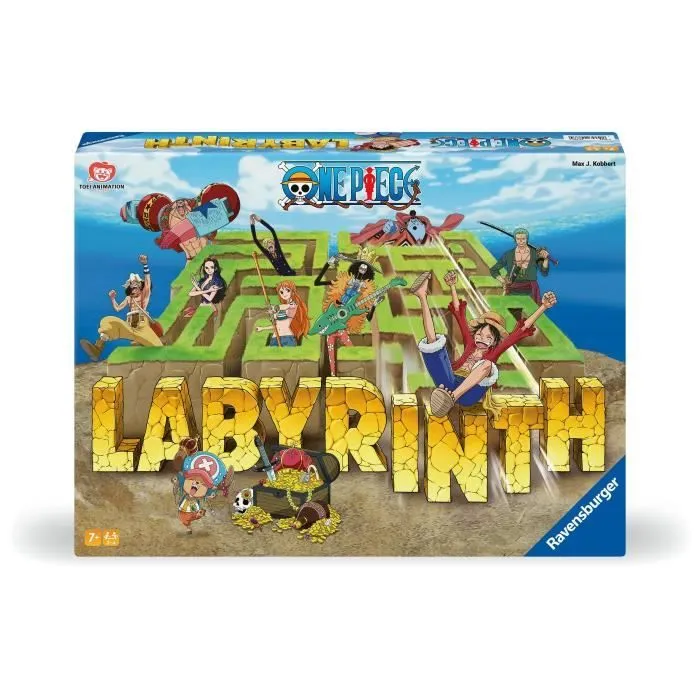 Ravensburger–Jeu de société classique–Labyrinthe One Piece–Jeu de plateau-Jeu de réflexion-Enfant et Famille–Dès 7 ans–Mixte–22887-0