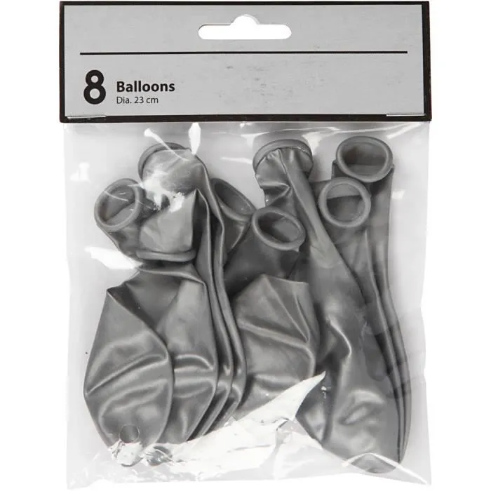 Ballons - Non spécifié - Réf 59172 - Caoutchouc naturel - Hélium - 8 pièces-2