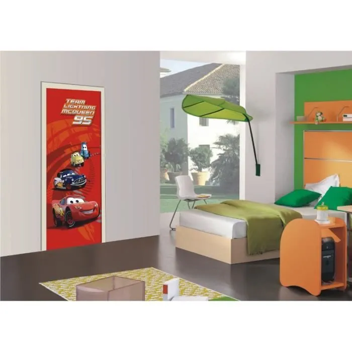 Poster géant Cars Disney Flash 95 Collection - MCQUEEN - Rectangulaire - Orange - H 202 x L 90 cm-0