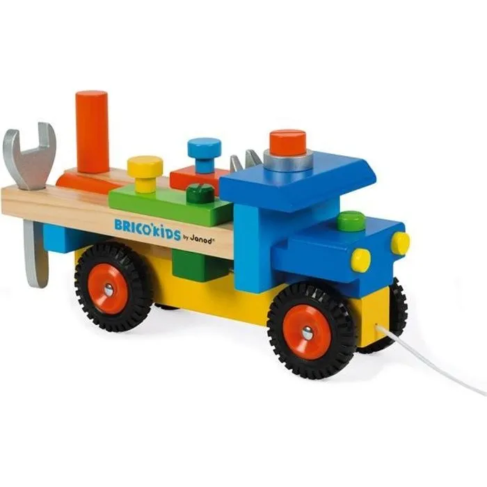 JANOD - Camion de bricolage (bois) - Dès 2 Ans-0