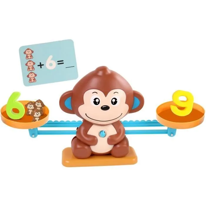 Balance de Mathématique Singe, Jeu Éducatif Ludique pour Apprendre à Compter En S'amusant, Enfant Cadeau Jouet Créatif-5
