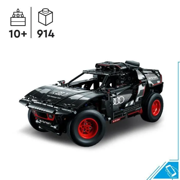 LEGO® Technic 42160 Audi RS Q e-tron, Voiture de Rallye Télécommandée, Maquette Off-Road Dakar-1