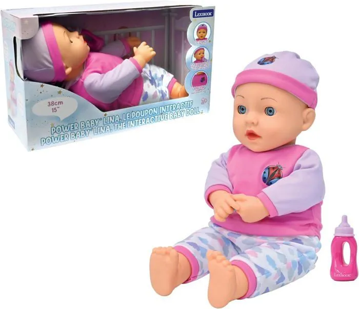 Bebeboutik Power Baby Lina le poupon interactif 37cm