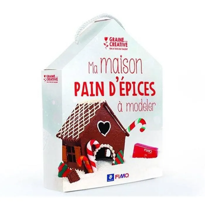 Coffret pâte polymère - Ma maison en pain d'épices-1