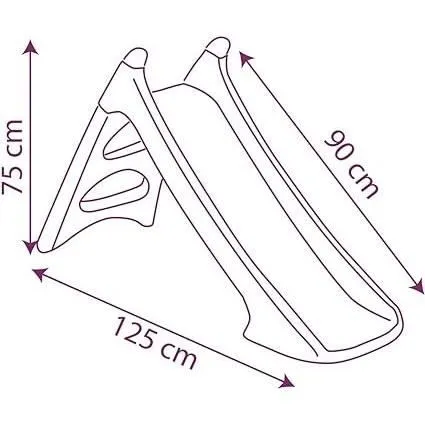 SMOBY - Toboggan La Reine des Neiges - XS - Glisse 90cm - Marches antidérapantes - Fabriqué en France-1