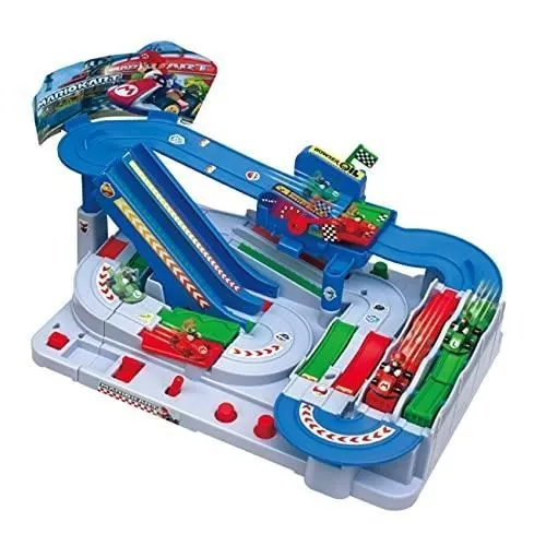 Jeu de course Mario Kart Racing Deluxe - EPOCH GAMES - 7414 - Contient 6 obstacles - Sans pile-0