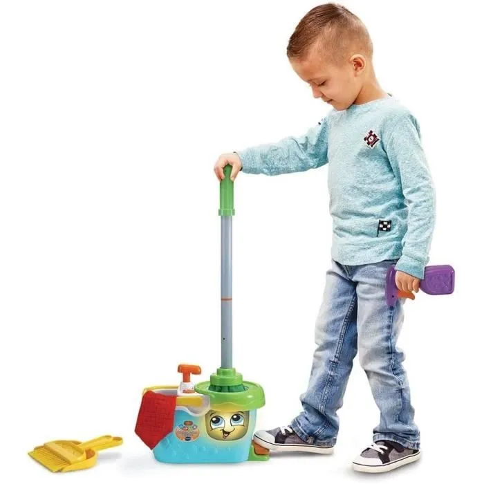 VTECH - 1,2,3 Imite-Moi - P'tit Chariot de Ménage Magi'clean - Jouet d'Imitation Enfant-5