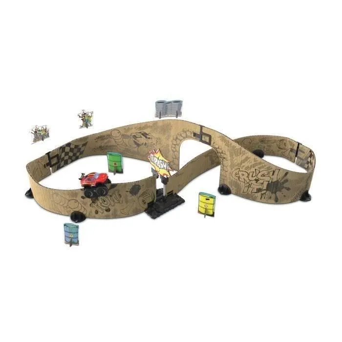 Circuit de course en carton VTECH CAR-BOARD RACERS - CIRCUIT MONSTER TRACKS pour enfant de 5 ans et plus-0