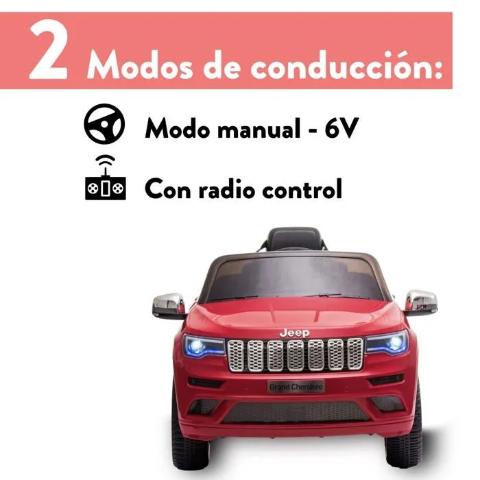 Voiture electrique Feber - 800013450 - Rouge Voiture Jeep Cherokee Electrique - 12V (Celebre )-2