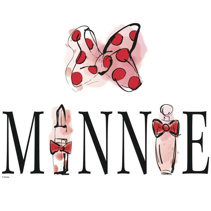 Stickers muraux Minnie Mouse Graphic Disney - ROOM MATES - Rose - Pour chambre de fille-3