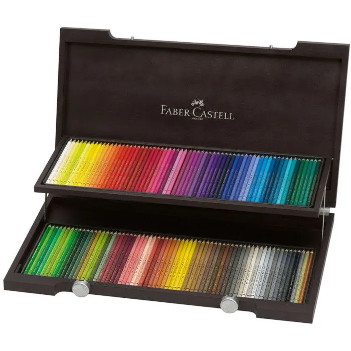 Coffret de 120 Crayons de couleur Polychromos - FABER-CASTELL - Multicolore - Mine de qualité supérieure-0