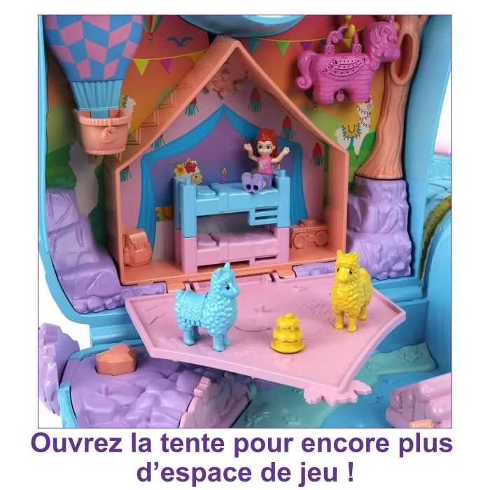 Polly Pocket-Soirée Pyjama-Grand Coffret Lama Surprises, dès 4 ans HHX74-4