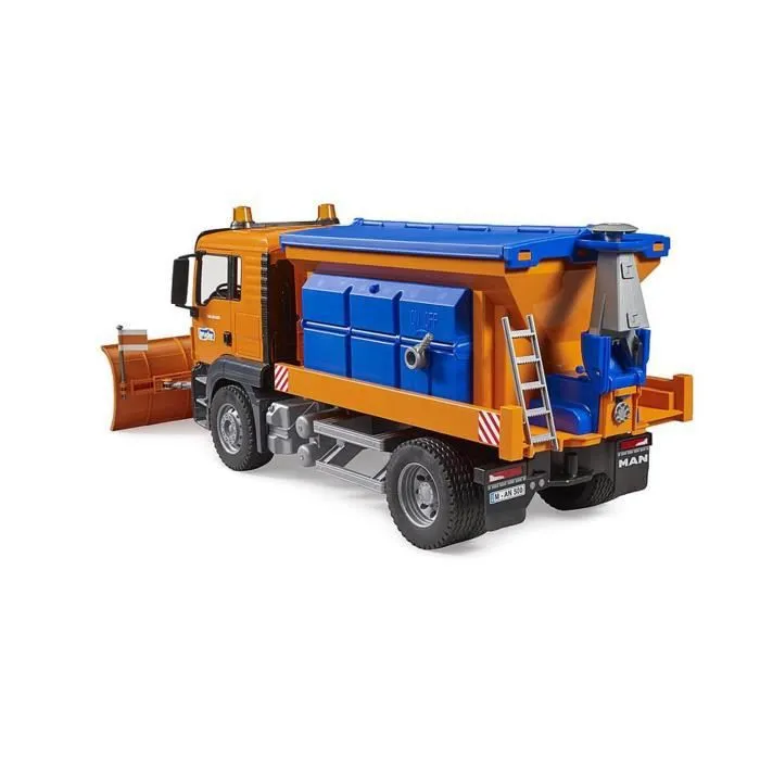 Camion MAN TGS pour service d'hiver avec lame de chasse-neige - Bruder - Jouet pour enfant à partir de 4 ans-3