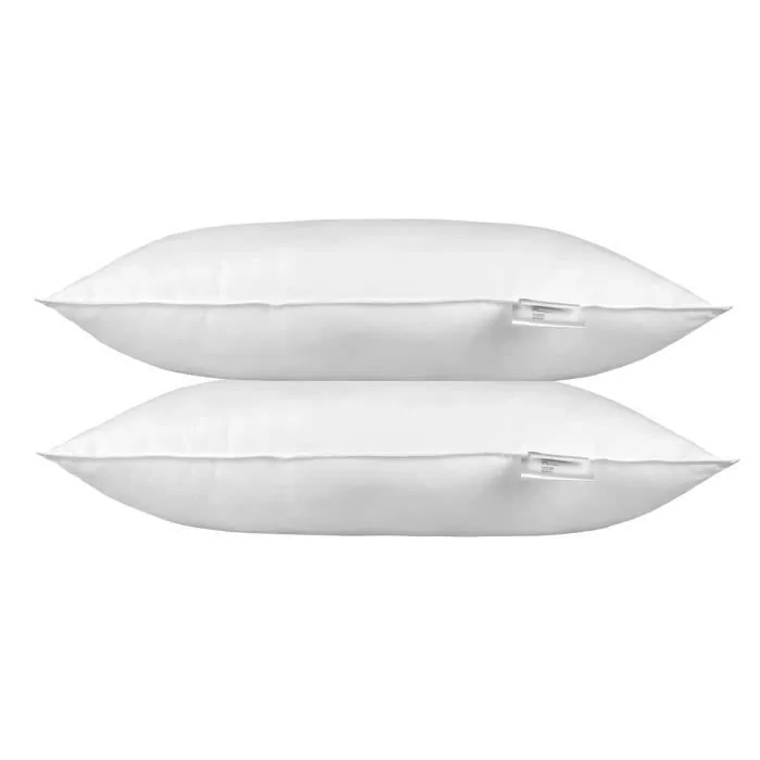 Oreiller rectangulaire - HOMESCAPES - 40 x 80 cm - Lot de 2 - 100% Microfibre - Hypoallergénique-3
