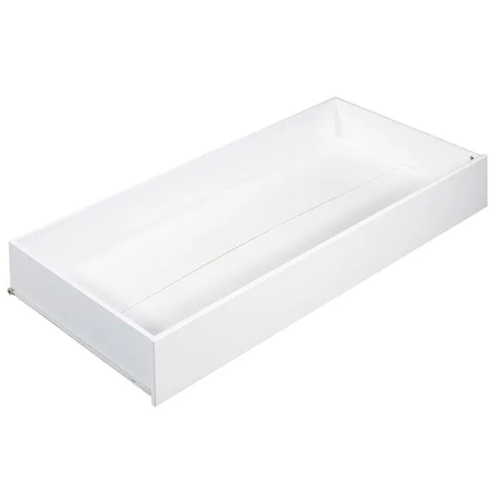 Tiroir pour lit bébé 120x60 en bois blanc-0