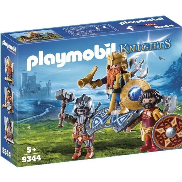 PLAYMOBIL - Knights - Roi des nains - Nouveauté 2019 - Mixte - A partir de 5 ans-0