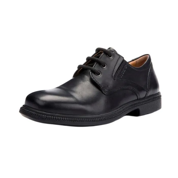 Geox J Federico M Chaussures d'école in Cuir pour Garcon Brogue Noir-0