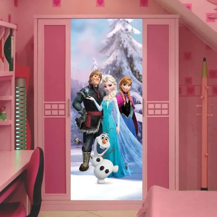 Poster géant La Reine des Neiges Disney Collection : Qualité numérique Collection 100% licence Disney Frozen : Anna - Elsa - Sven --0