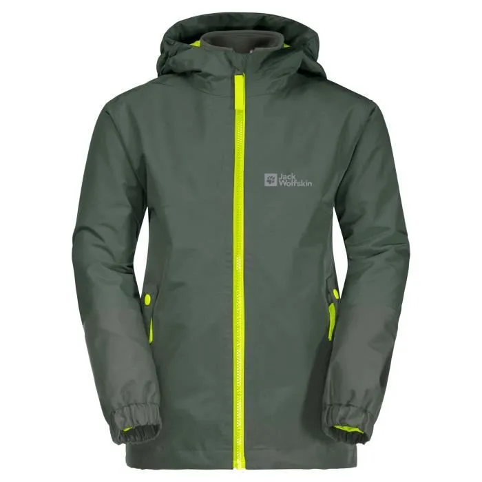 Veste imperméable 3 en 1 bébé garçon Jack Wolfskin Iceland - green - 2/4 ans-0