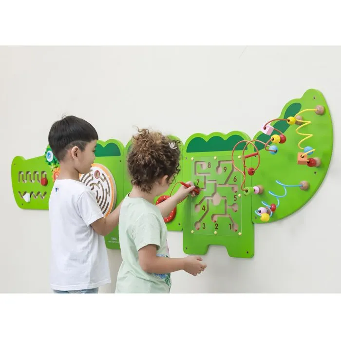 Activity-Center - Viga Toys - Krokodil - 1.87 m - Bois, Métal, Plastique - Pour Bébé-2