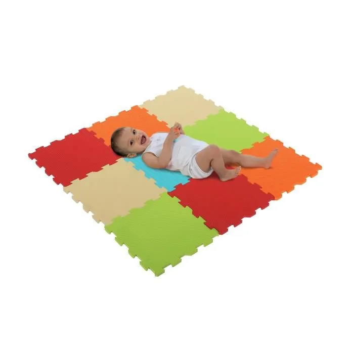 Dalles en mousse unies - LUDI - 90 x 90 cm - Isolation, amortissement, résistance - Bébé-3