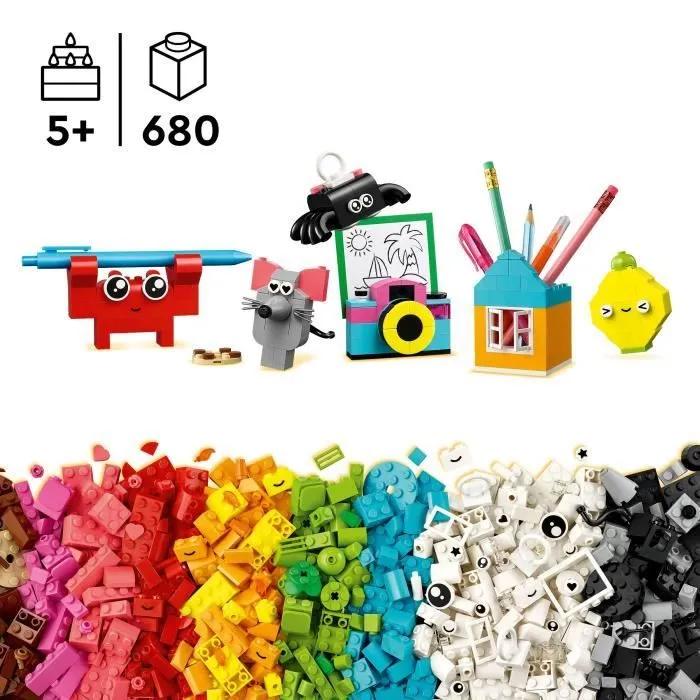 LEGO Classic 11042 La boîte créative du bonheur - Assortiment de briques de construction-1