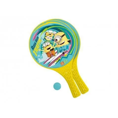 Lot de 2 Raquettes de Plage Minions - HOMEROKK - Jaune - Mixte-0