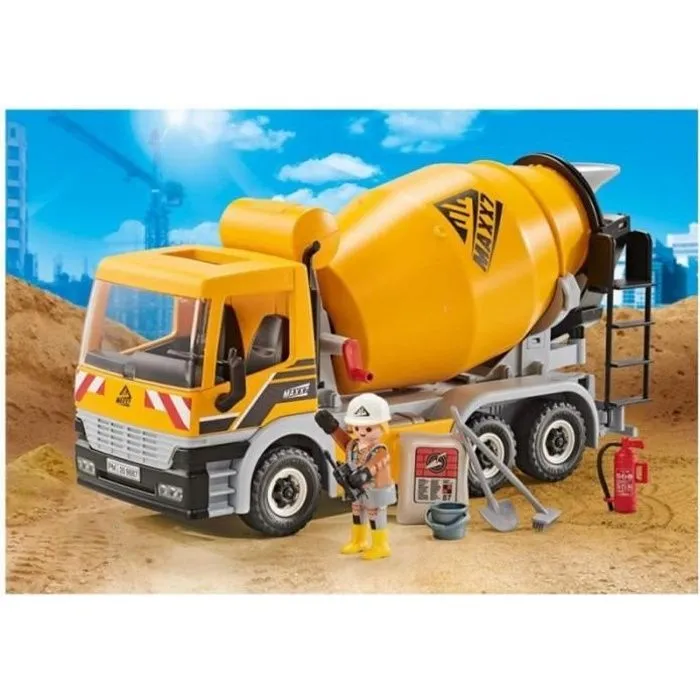 PLAYMOBIL 9887 City Action - Bétonnière-0