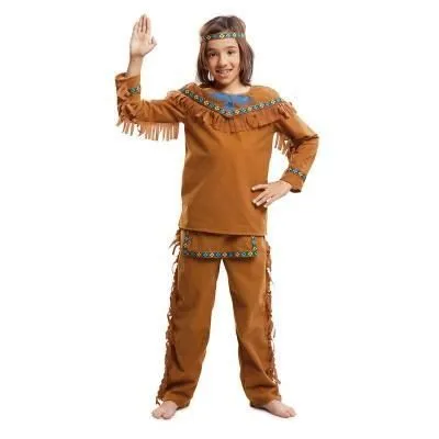 Déguisement Indien Garçon - NO NAME - Indien - Polyester - Marron-0
