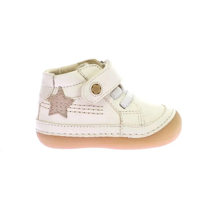 KICKERS Bottillons Sokistic Blanc casse etoile-0