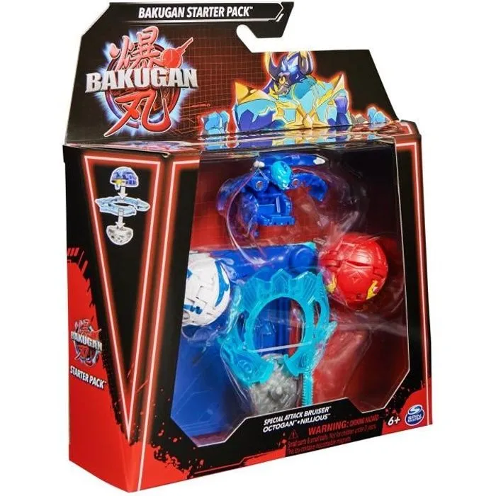 Starter Pack Bakugan - BAKUGAN - 2 Bakugan + 1 Bakugan Special Attack - Rouge-0