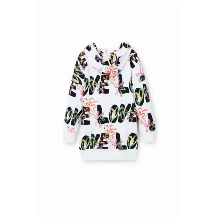 Robe fille Desigual Flavia - blanc - 5/6 ans-1