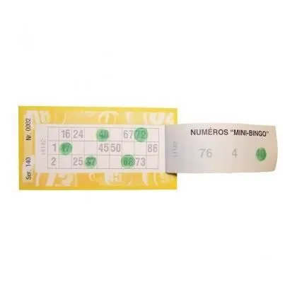 500 Tickets Mini-Bingo - Jaune-1