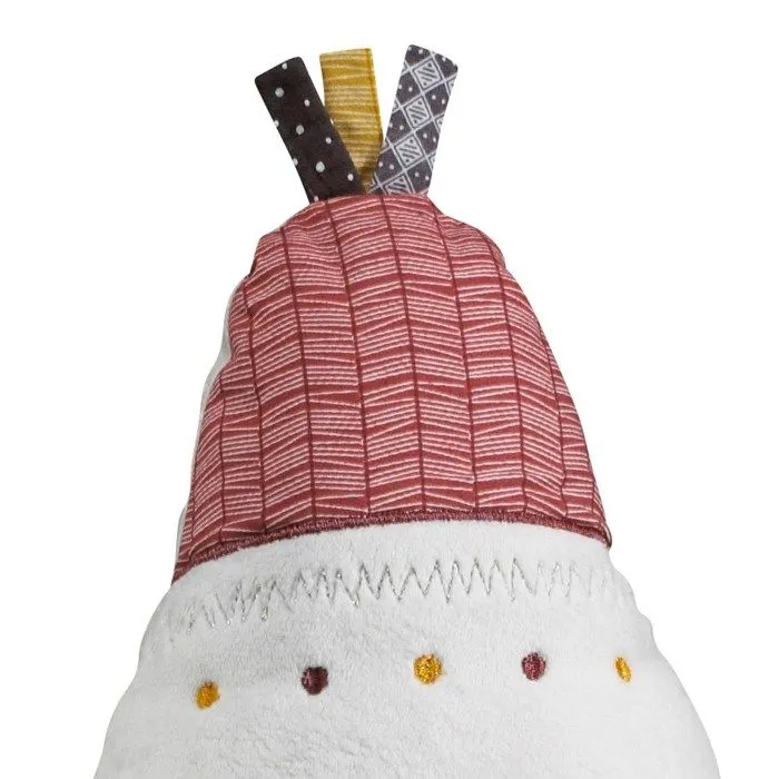 Coussin déco Tipi - Timouki - Blanc - Triangulaire - 27x22cm-1