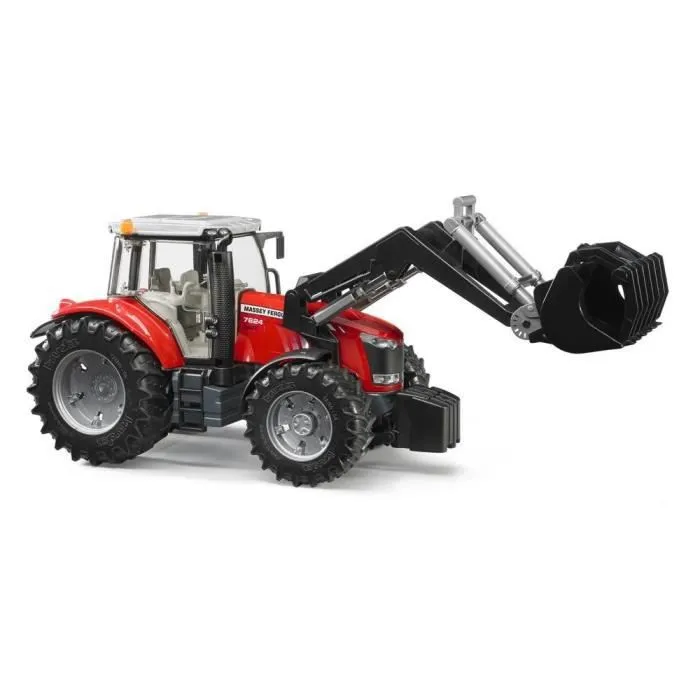Tracteur Massey Ferguson 7600 avec fourche - BRUDER - Modèle 3047 - Garçon - Echelle 1:16-3