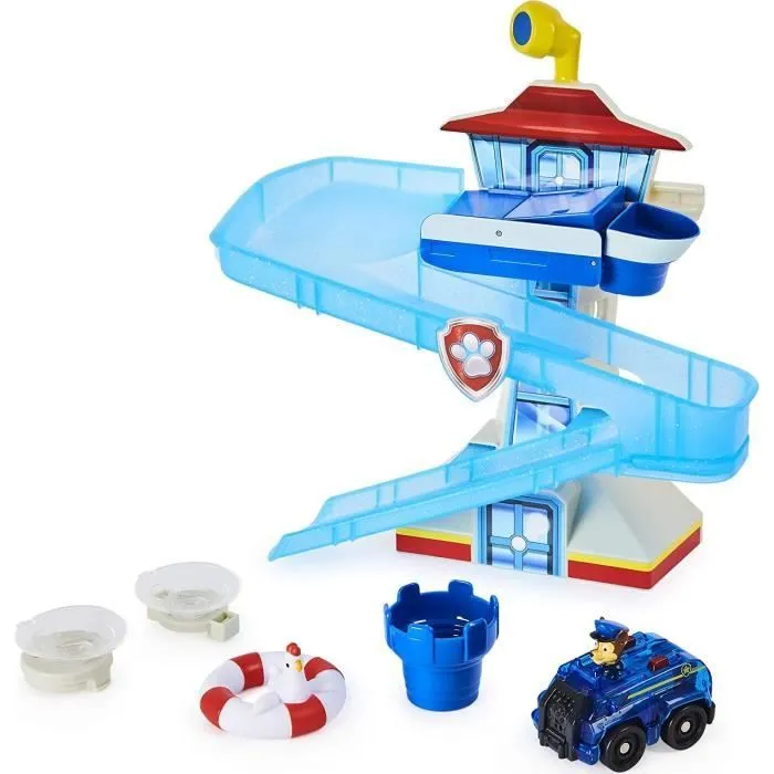 Jouet pour le bain - PAW PATROL - PAT PATROUILLE - VEHICULE Chase lumineux - Toboggan - 3 ans et +-3
